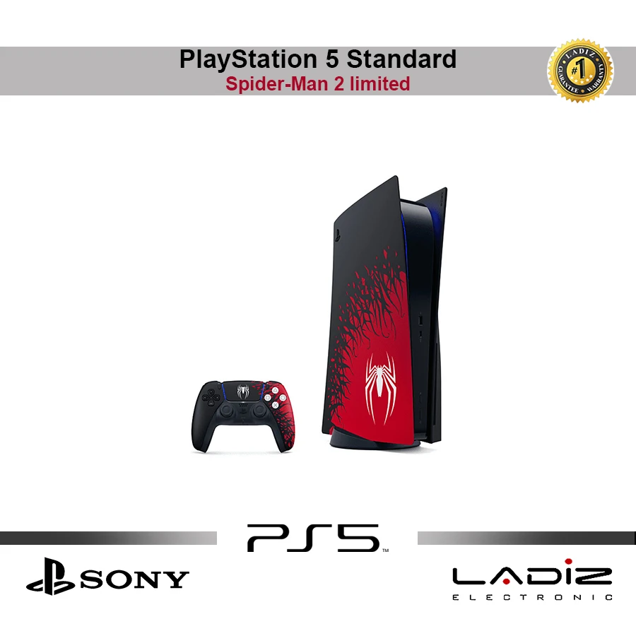 کنسول بازی سونی نسخه محدود مدل Playstation 5 Spider-Man 2 ظرفیت 825 گیگابایت