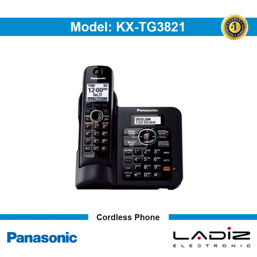 تلفن بی سیم پاناسونیک مدل KX-TG3821